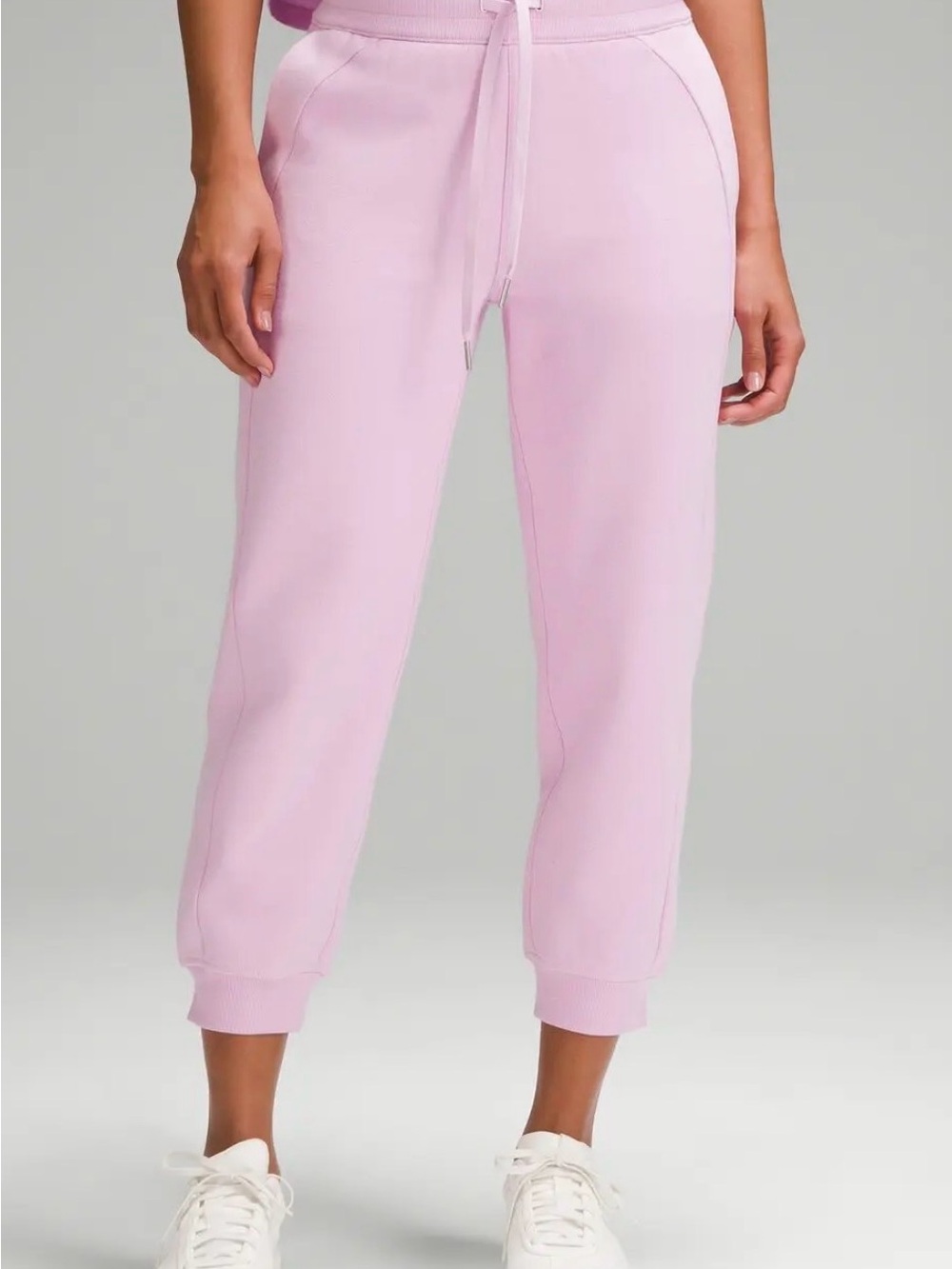 Lululemon Scuba High Rise Cropped Joggers Sweatpants in Vitapink Size 20 Cozy